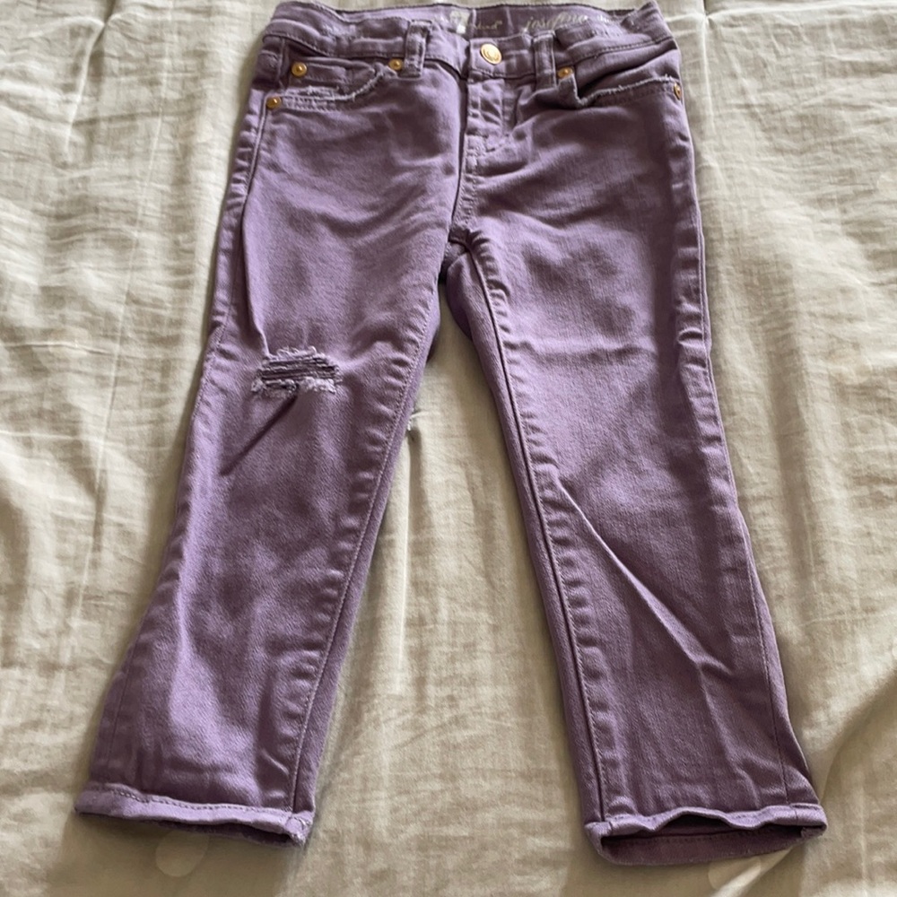 7 for all mankind purple jean leggings